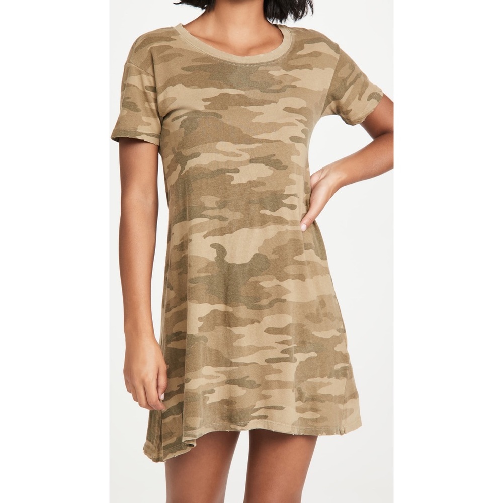 Current/Elliott ‘The Knit Tee’ Dress in Army Camo